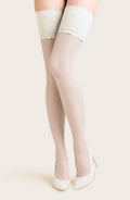 Gabriella Calze Exclusive 201 Hold Ups White – Hosiery, view 1 of 3
