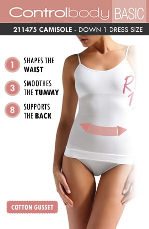 Control Body 211475 Shaping Camisole Nero – Lingerie Sets, view 4 of 4