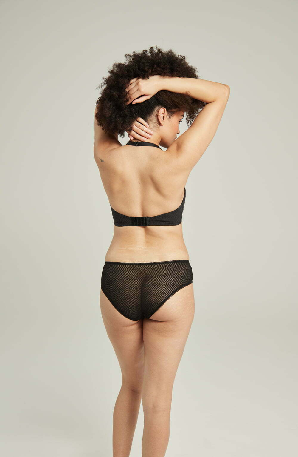 The Sheer Deco Hipster Brief Black – Underwear, view 2 of 5