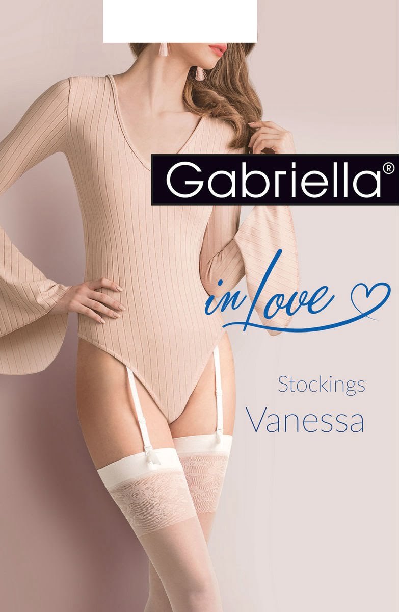 Gabriella Calze Vanessa Stockings White – Hosiery, view 2 of 2