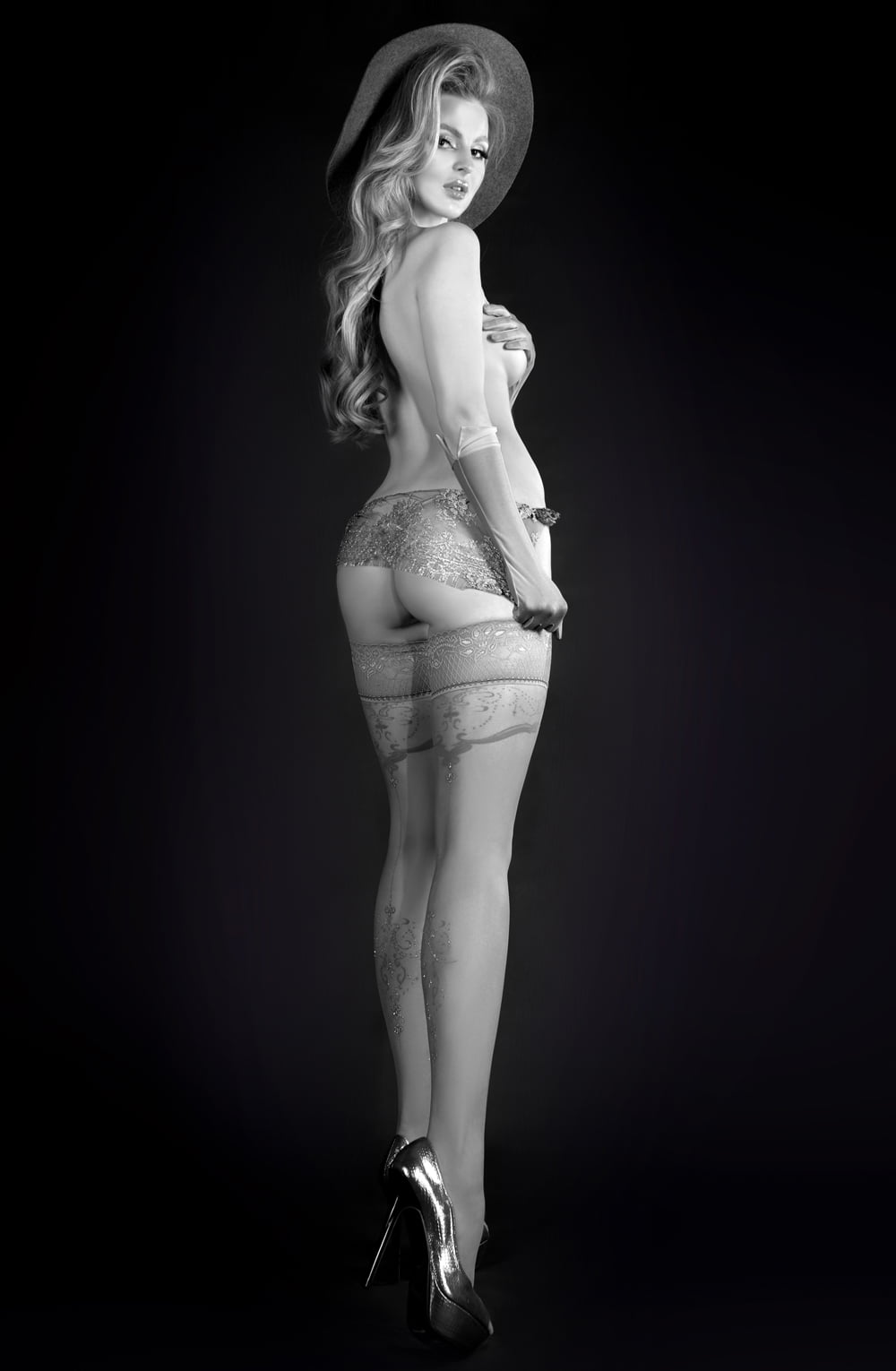 Ballerina 550 Grey Hold Ups – Hosiery, view 3 of 3