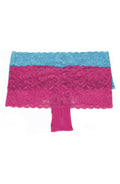 Shirley of Hollywood 59 Stretch Lace Boy Short Turquoise – Briefs & Thongs