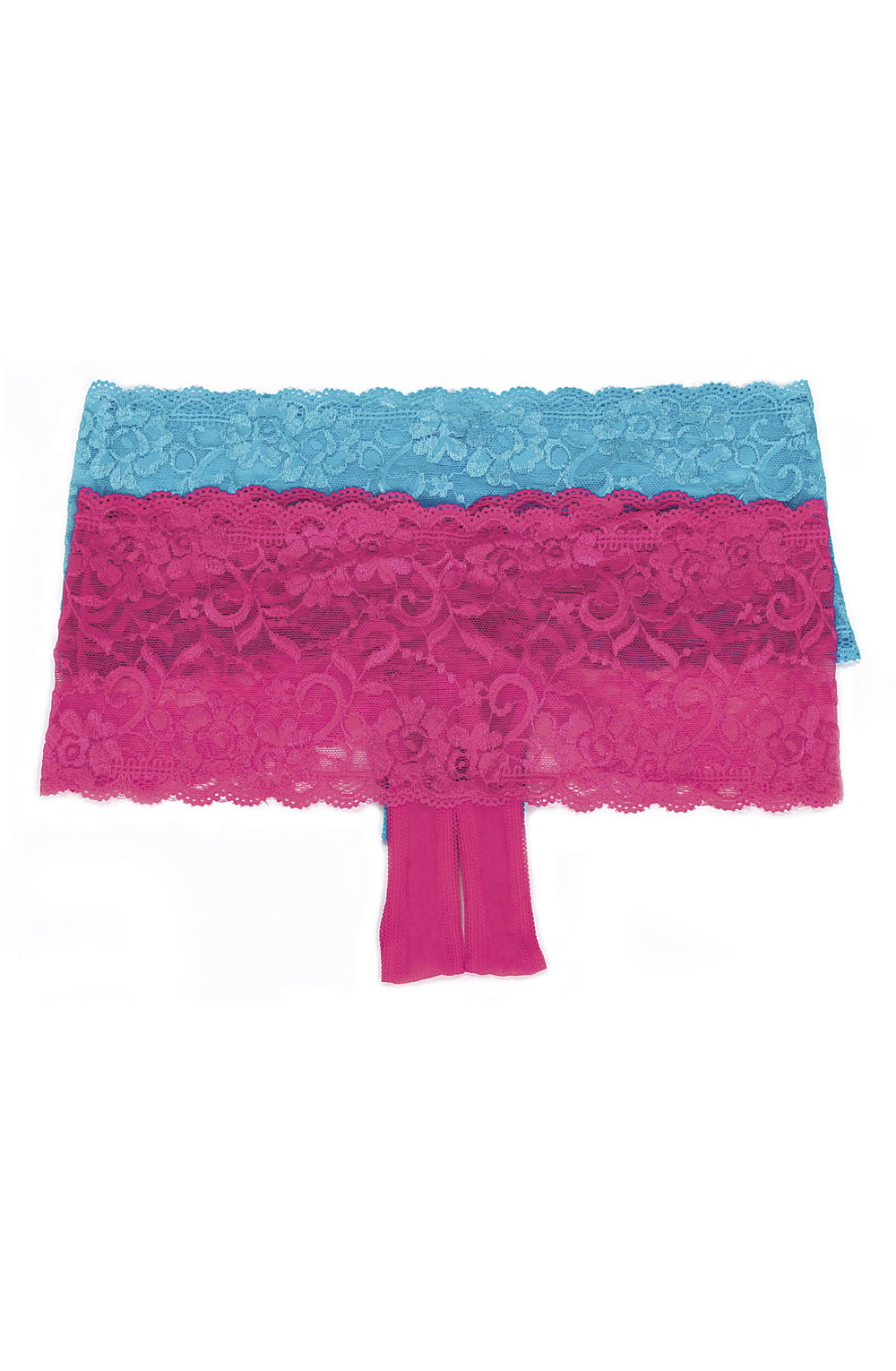 Shirley of Hollywood 59 Stretch Lace Boy Short Turquoise – Briefs & Thongs