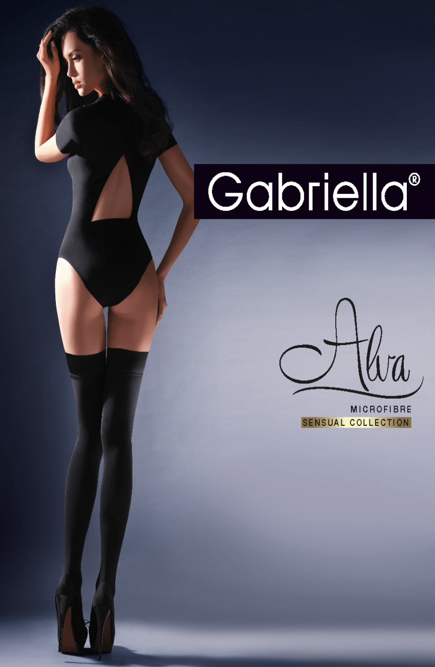 Gabriella Calze Alva Hold Ups Black – Hosiery, view 3 of 3