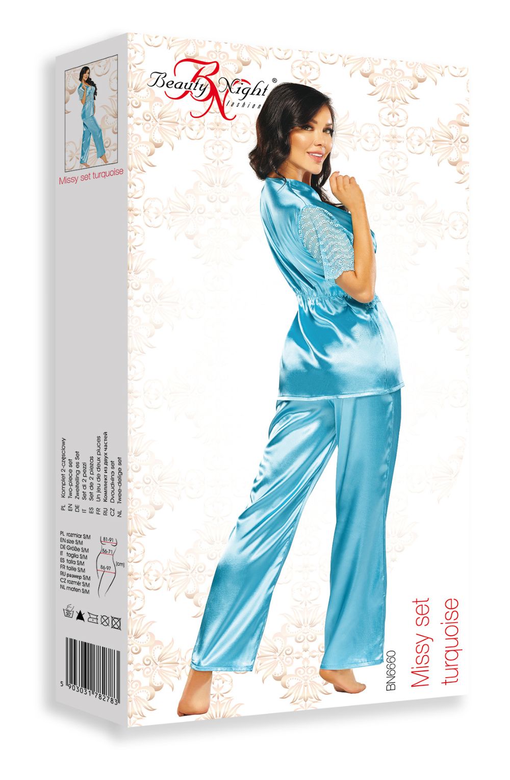 Beauty Night BN6660 Missy Set Turquoise – Lingerie Sets, view 5 of 5
