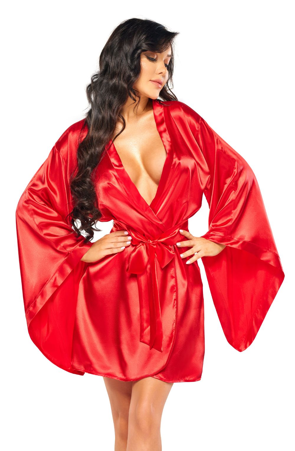 Beauty Night BN6664 Samira Peignoir Red – Nightwear, view 9 of 9