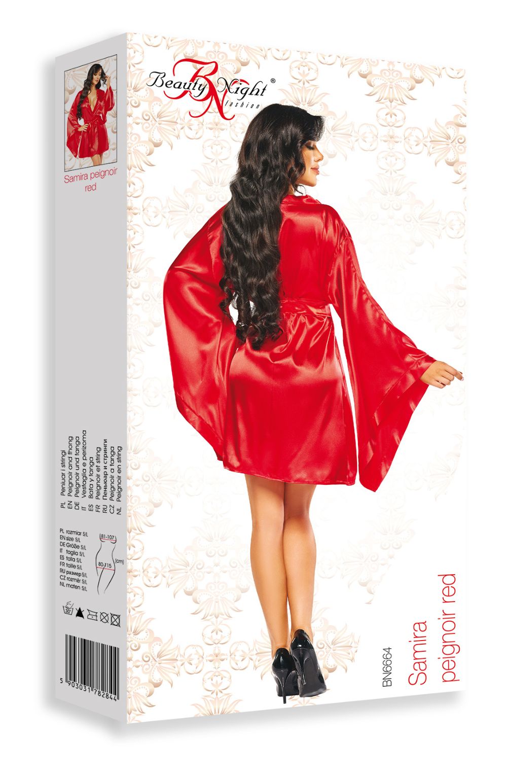 Beauty Night BN6664 Samira Peignoir Red – Nightwear, view 2 of 9