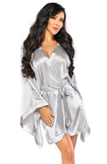 Beauty Night BN6665 Samira Peignoir Silver – Nightwear, view 1 of 8