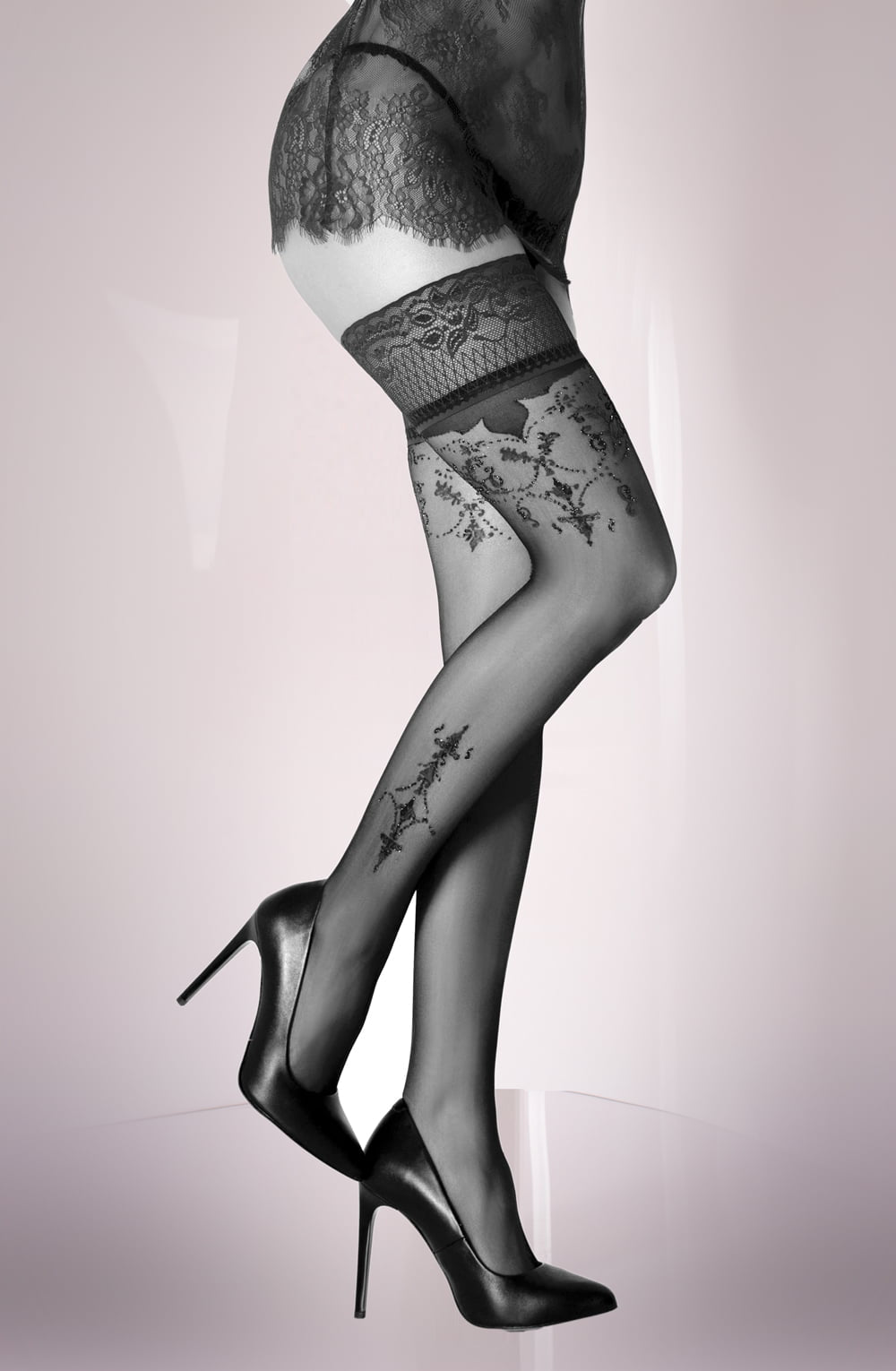 Black Secret BS133 Hold Ups – Hosiery, view 5 of 6