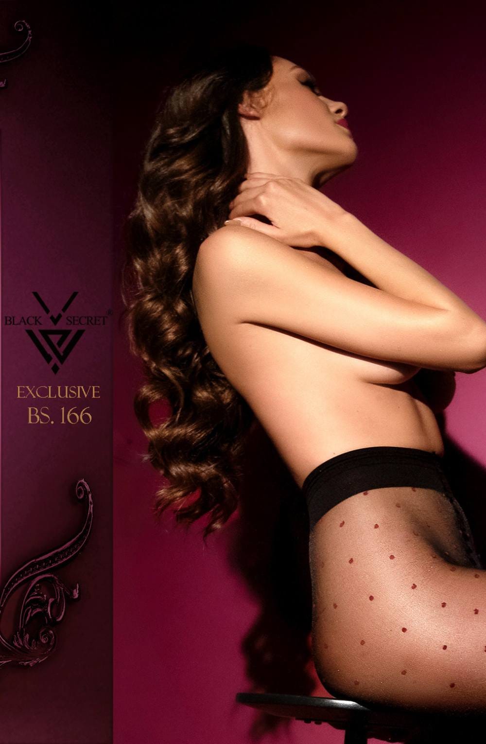 Black Secret BS166 Open Crotch Tights Black – Hosiery, view 2 of 5