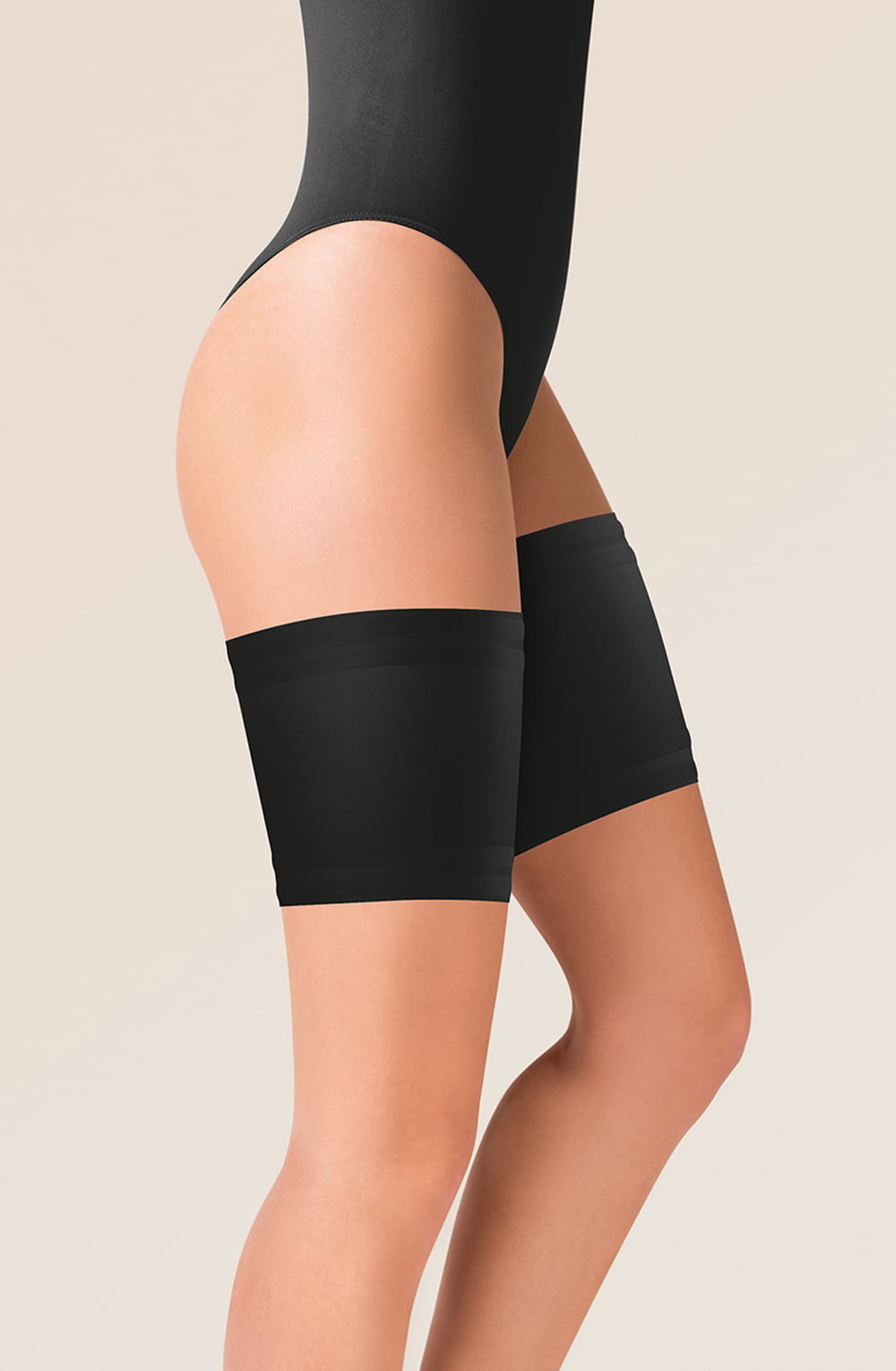 Gabriella Satin Thigh Band 510 Black – Accessories, view 1 of 2