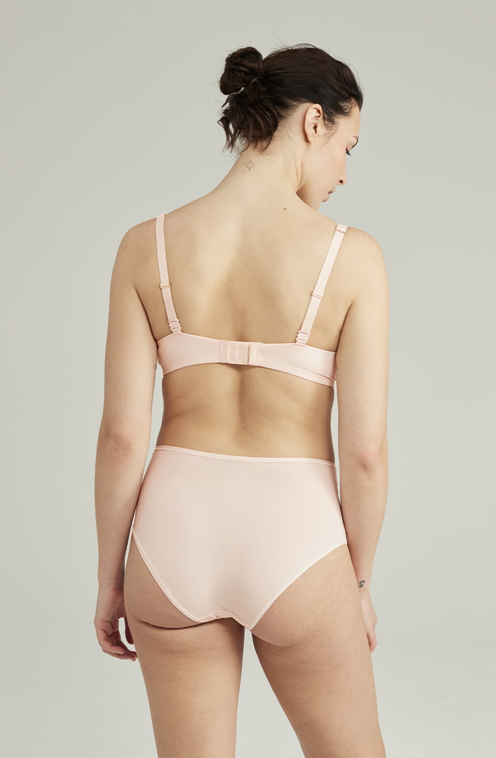 The Second Skin Stretch High Waist Brief Blush Pink – Underwear, view 3 of 6