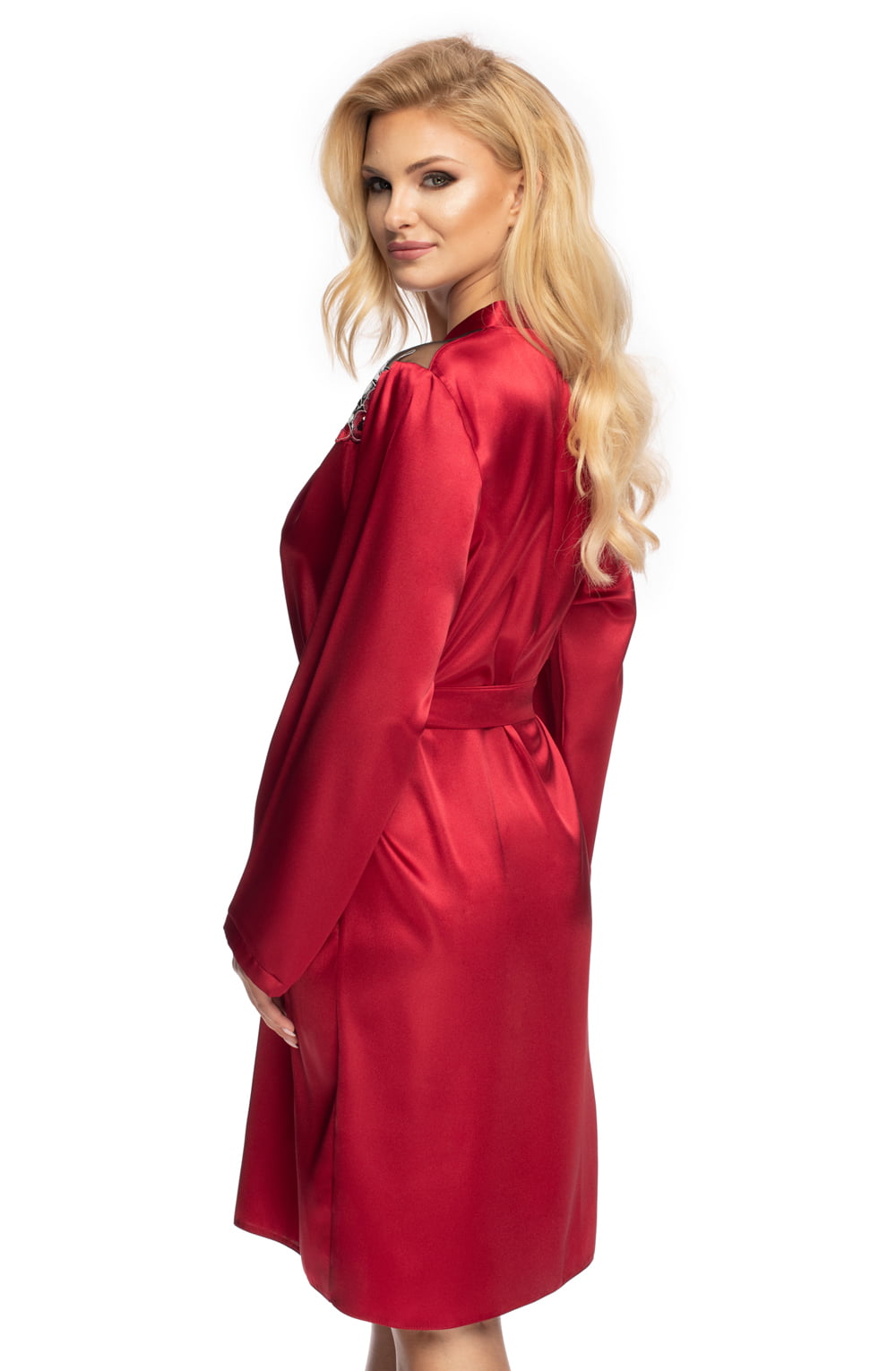 Irall Elodie Dressing Gown Burgundy – Nightwear, view 2 of 2