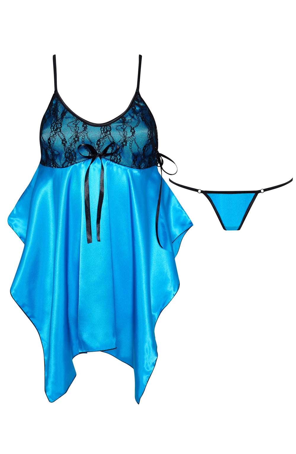 Beauty Night BN6647 Julieta Chemise Turquoise – Chemises, view 2 of 9
