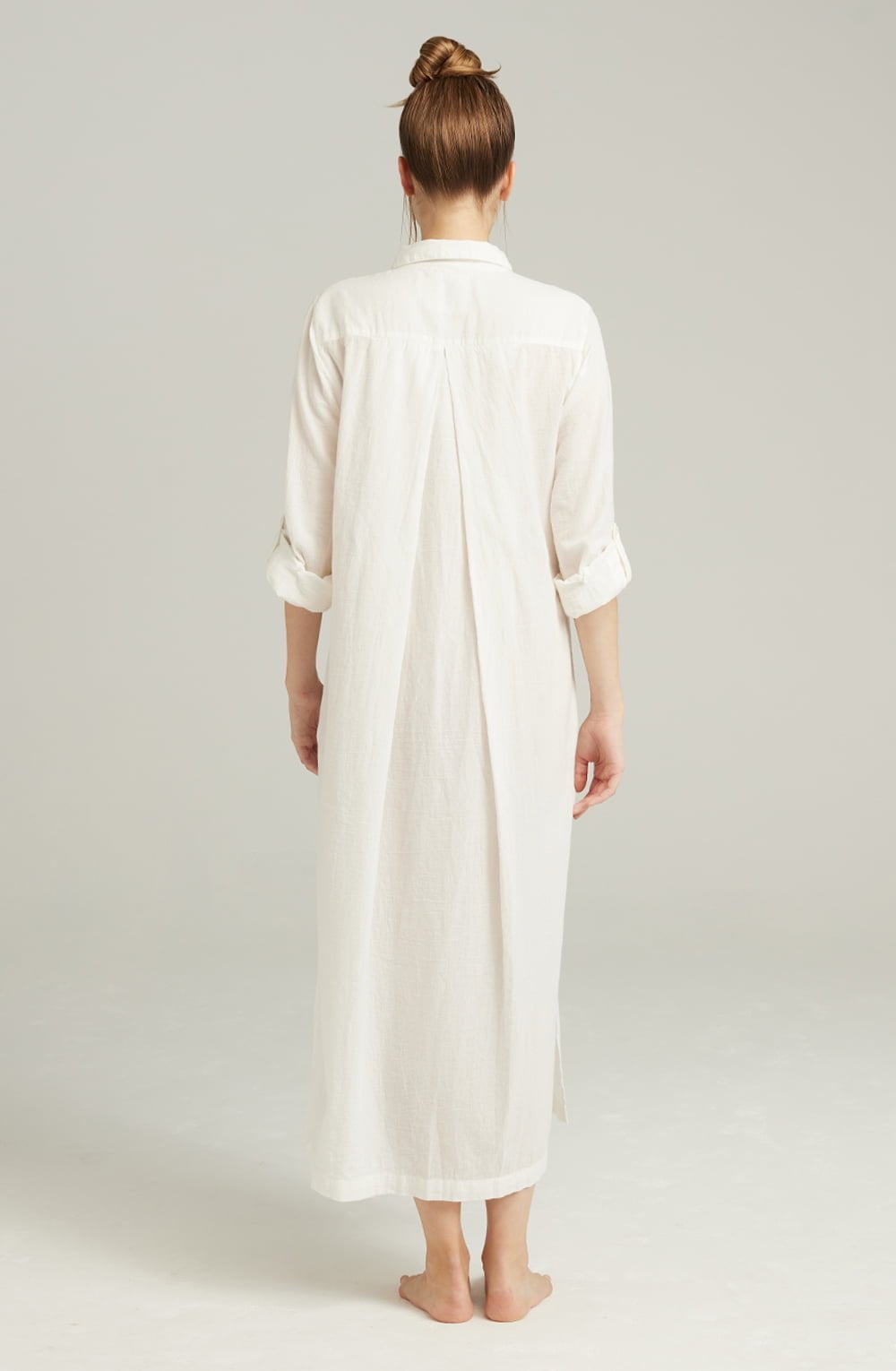 The Maxi Shirt Organic Cotton White – Pyjamas, view 4 of 5