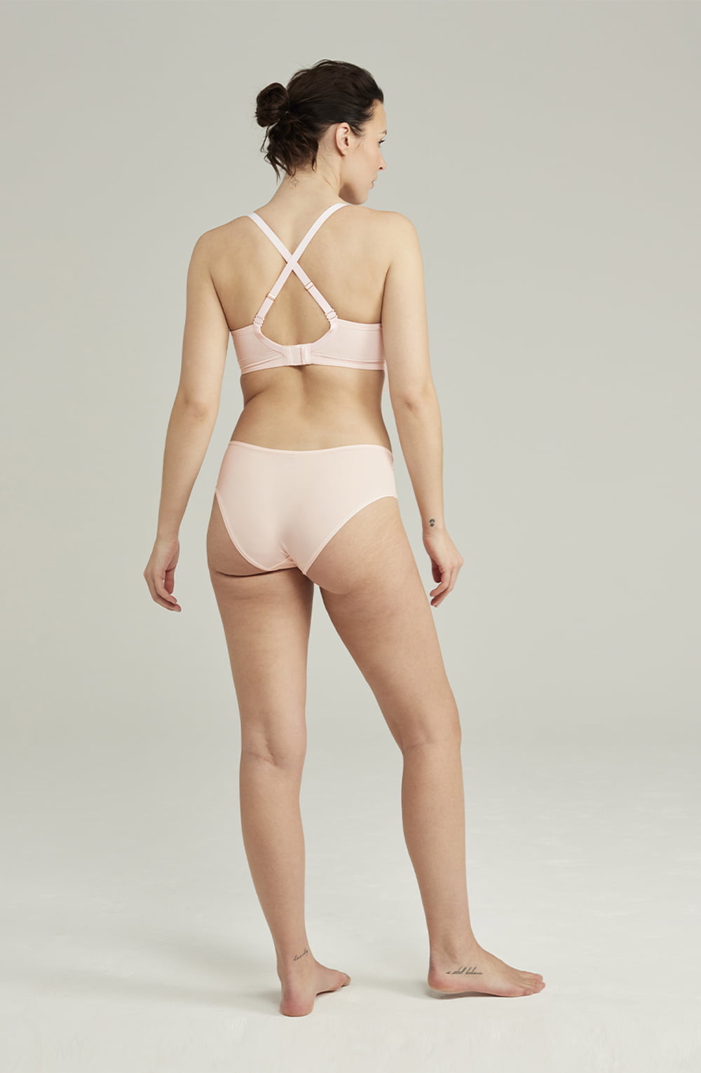 The Second Skin Stretch Mid Rise Waist Brief Blush Pink – Underwear, view 3 of 6