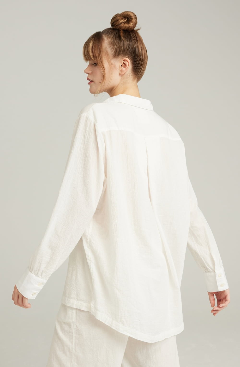 The Midi Shirt Organic Cotton White – Pyjamas, view 4 of 5