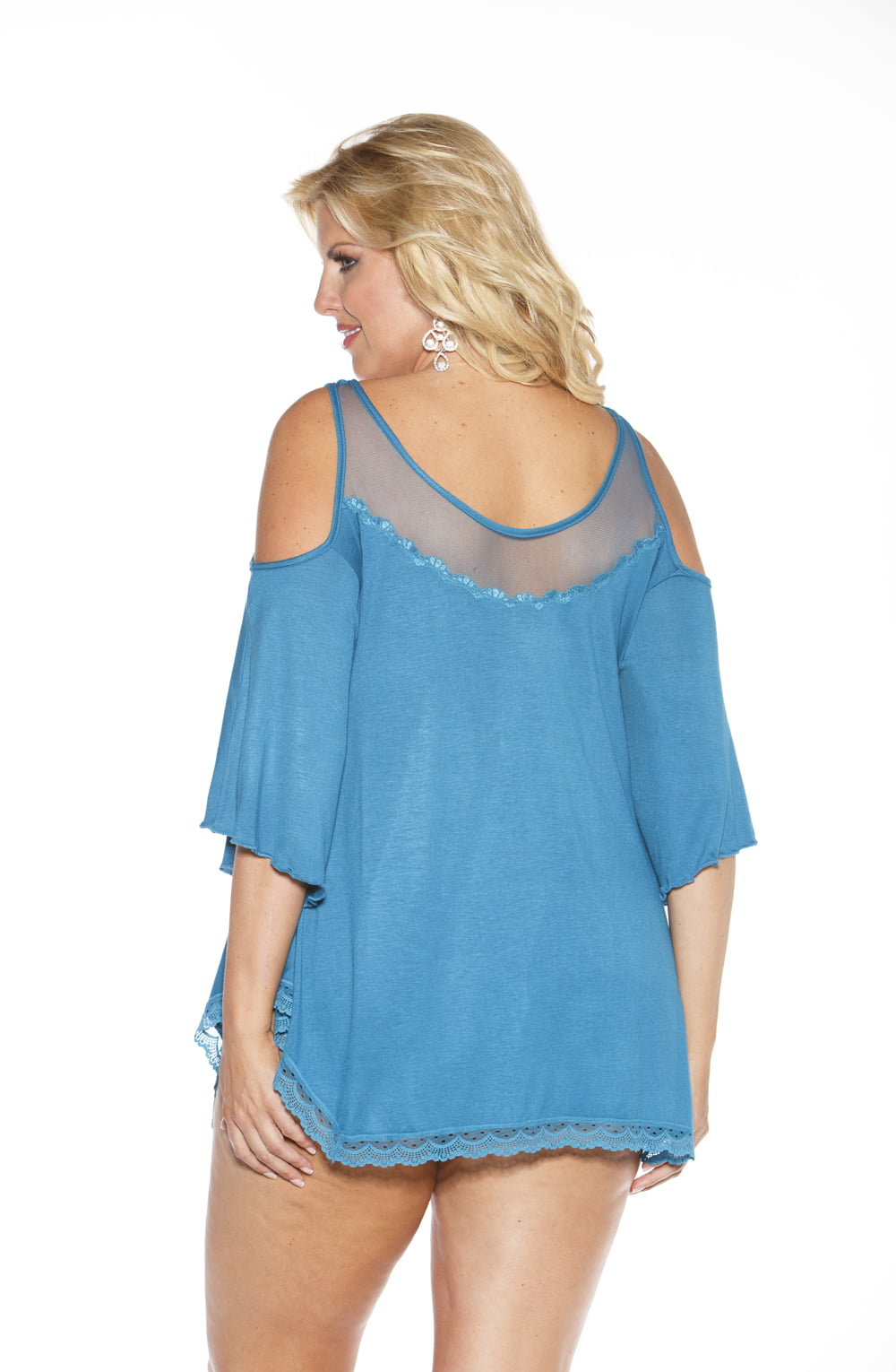 Shirley of Hollywood X3257 Sleepshirt Sapphire – Nightwear, view 2 of 3