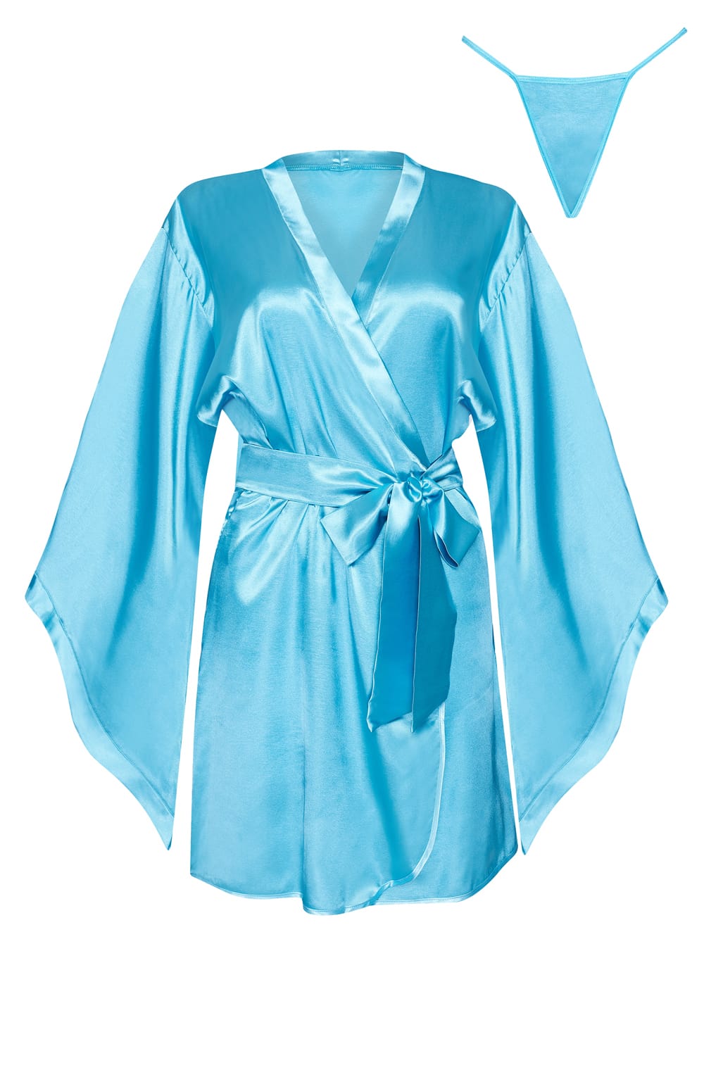 Beauty Night BN6666 Samira Peignoir Turquoise – Nightwear, view 2 of 9