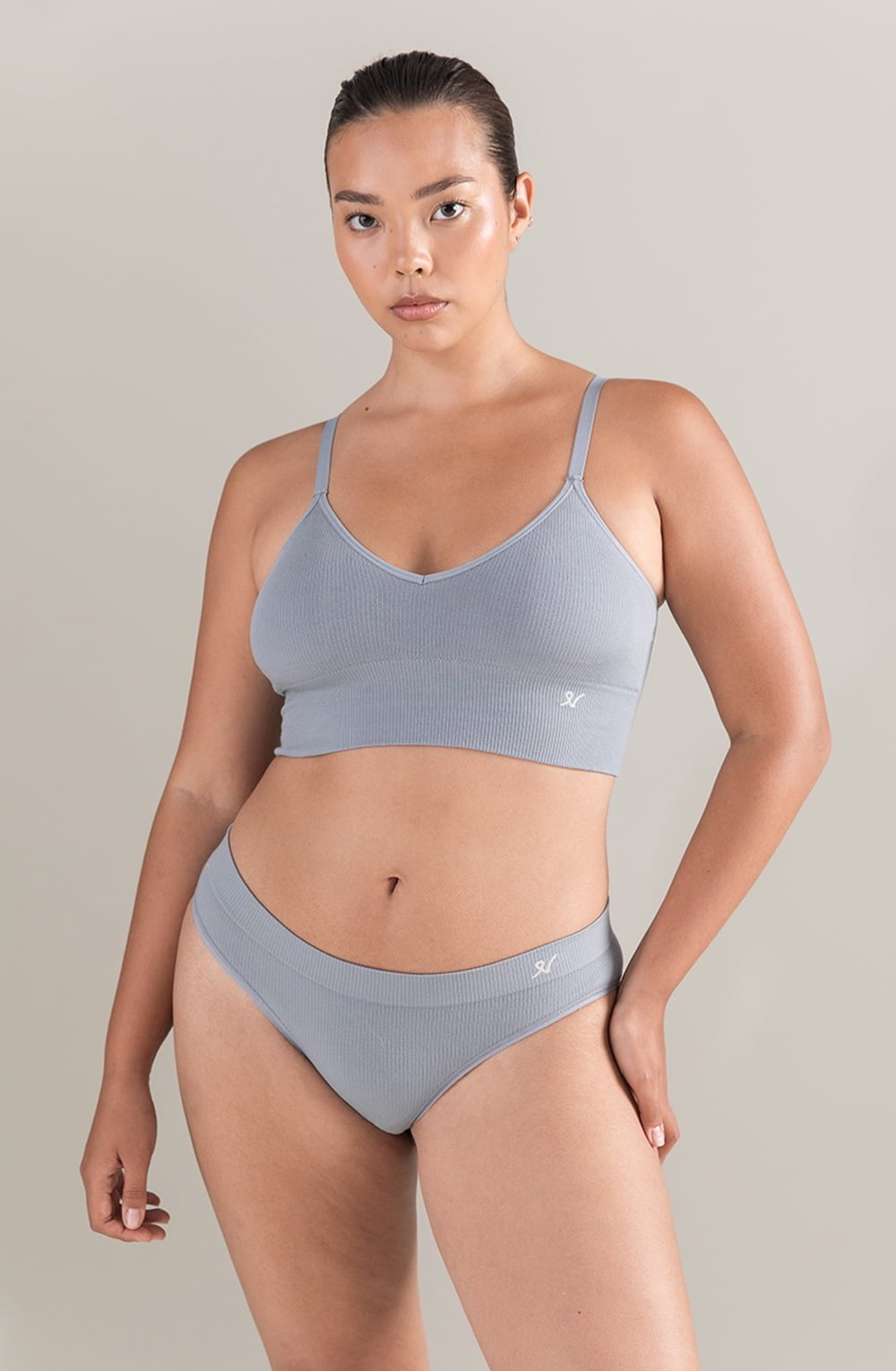 The TENCEL™ Seamless Bralette Storm Grey – Bras, view 1 of 5