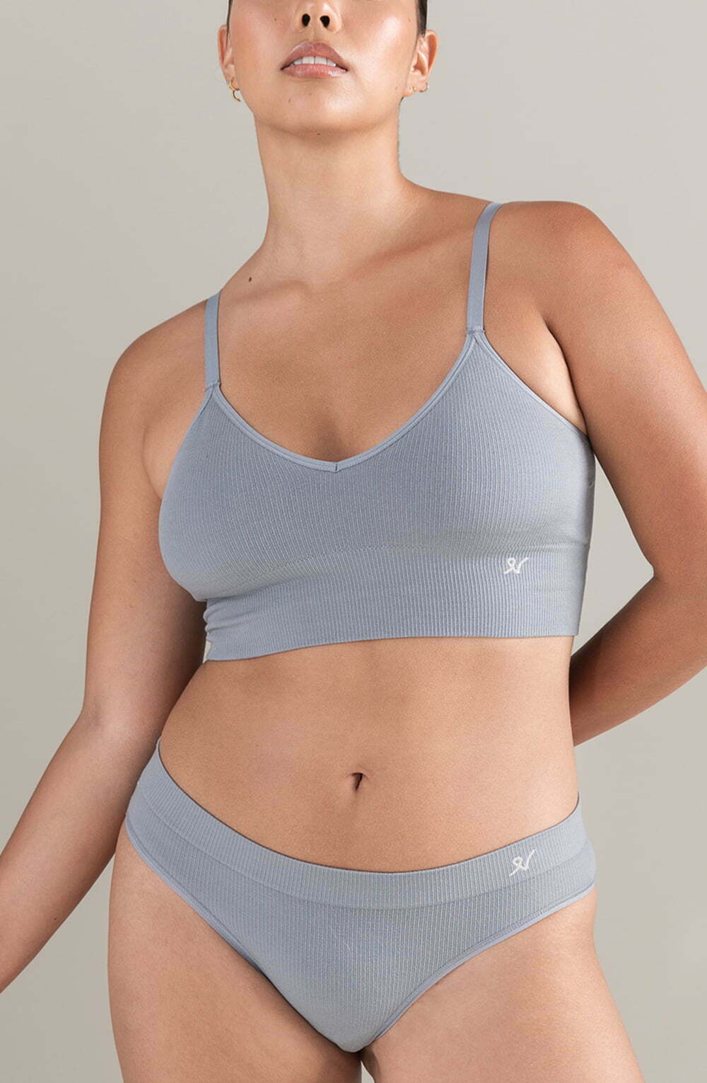 The TENCEL™ Seamless Bralette Storm Grey – Bras, view 2 of 5