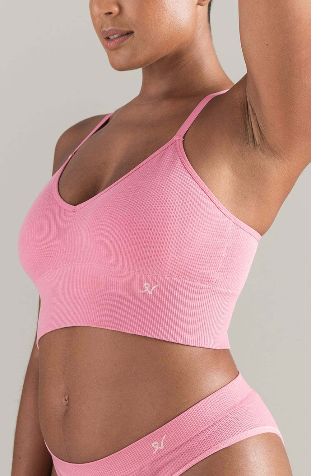 The TENCEL™ Seamless Bralette Rose Pink – Bras, view 3 of 5