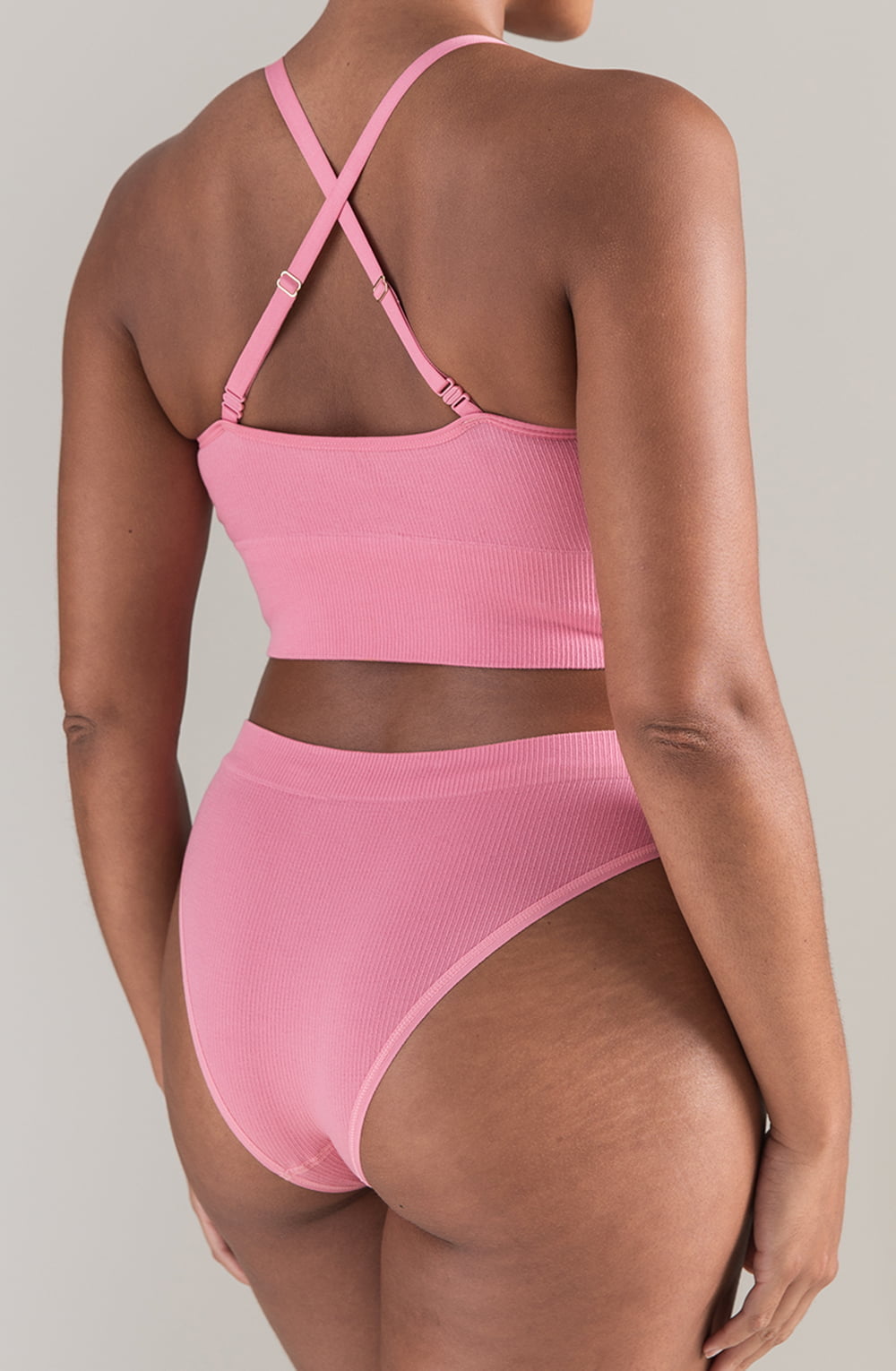 The TENCEL™ High Leg Brief Rose Pink – Underwear, view 4 of 5