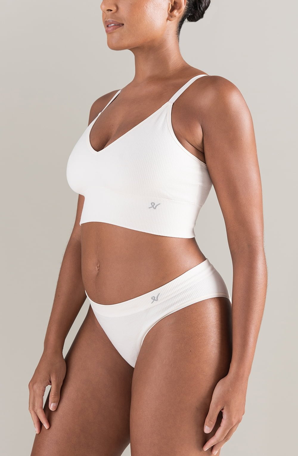 The TENCEL™ High Leg Brief White Sand – Underwear, view 4 of 5