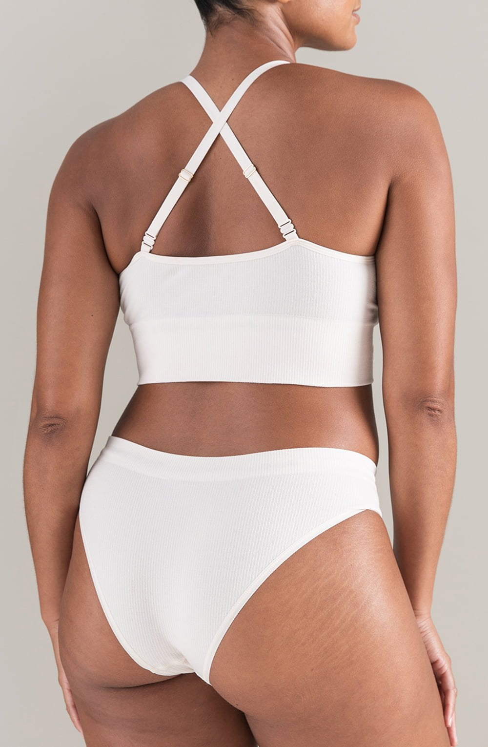 The TENCEL™ High Leg Brief White Sand – Underwear, view 5 of 5