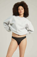 The Sheer Deco Barely There Thong Black – Underwear, view 1 of 4