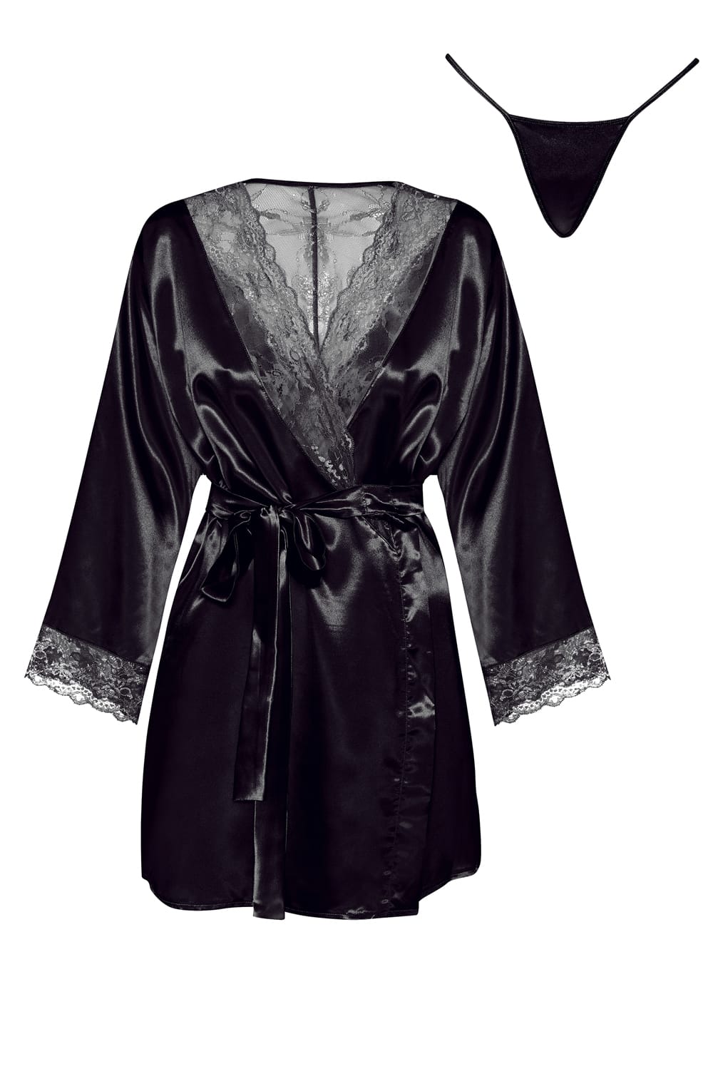 Beauty Night BN6669 Sherie Peignoir Black – Nightwear, view 2 of 9