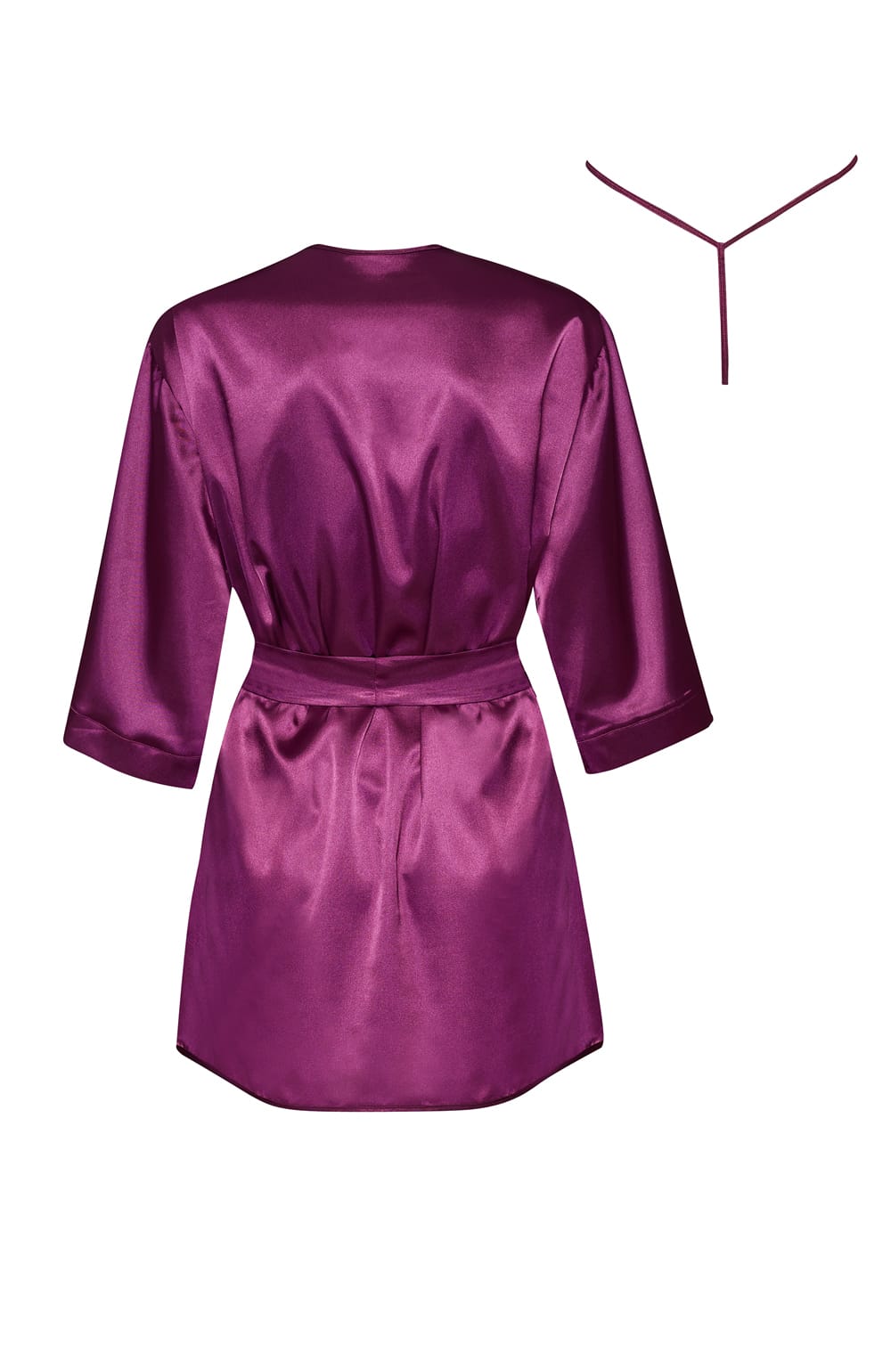 Beauty Night BN6673 Peignoir Burgundy – Nightwear, view 4 of 9
