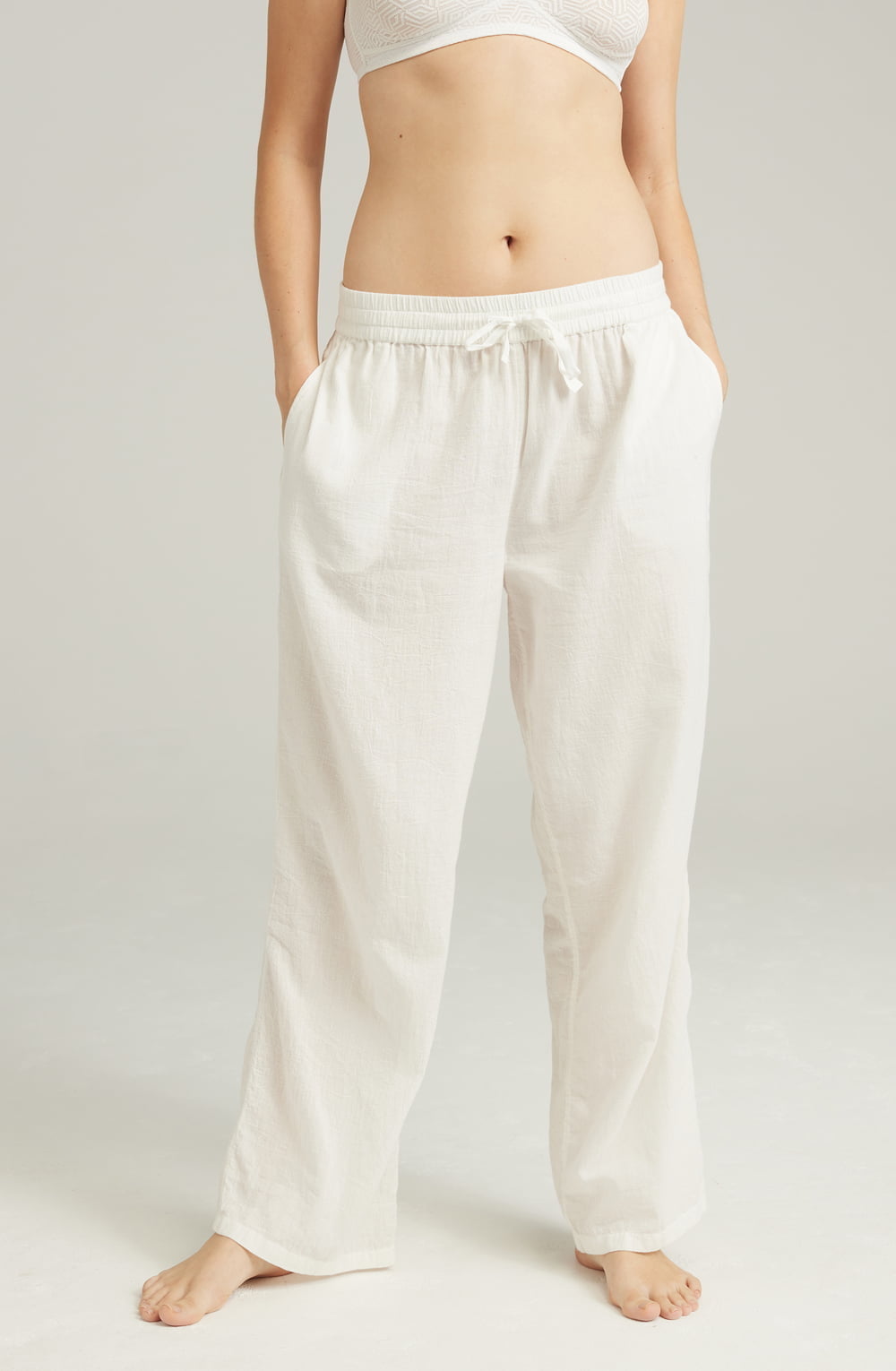 The Classic Trouser Organic Cotton White – Pyjamas, view 2 of 5