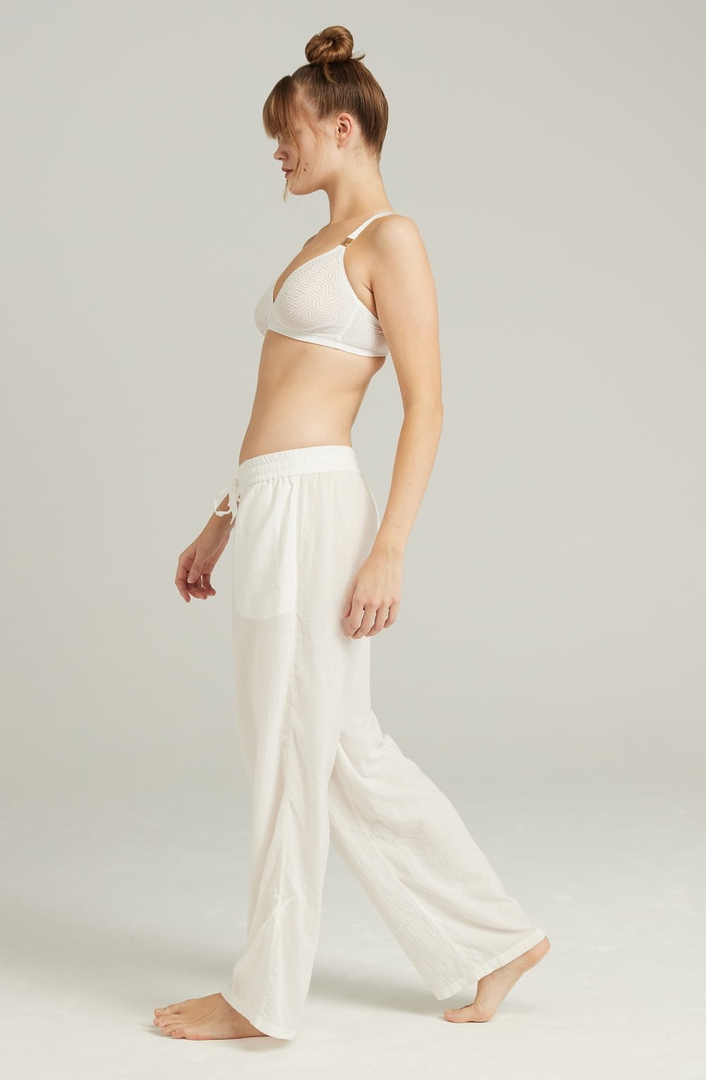 The Classic Trouser Organic Cotton White – Pyjamas, view 1 of 5