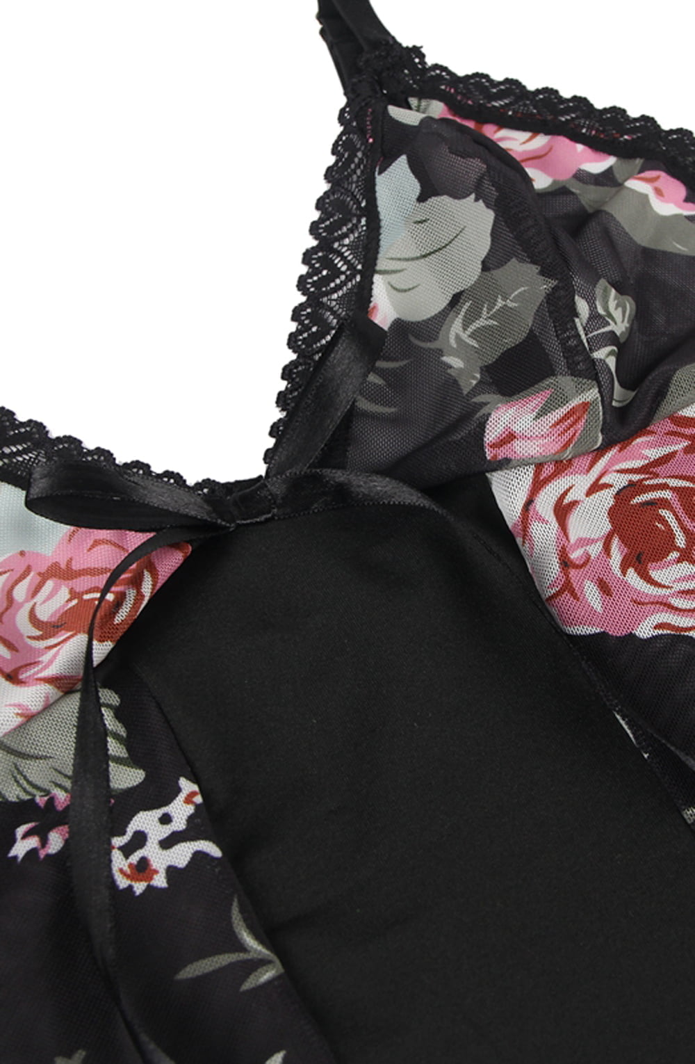 YesX YX835Q Floral Babydoll – Babydolls, view 4 of 8