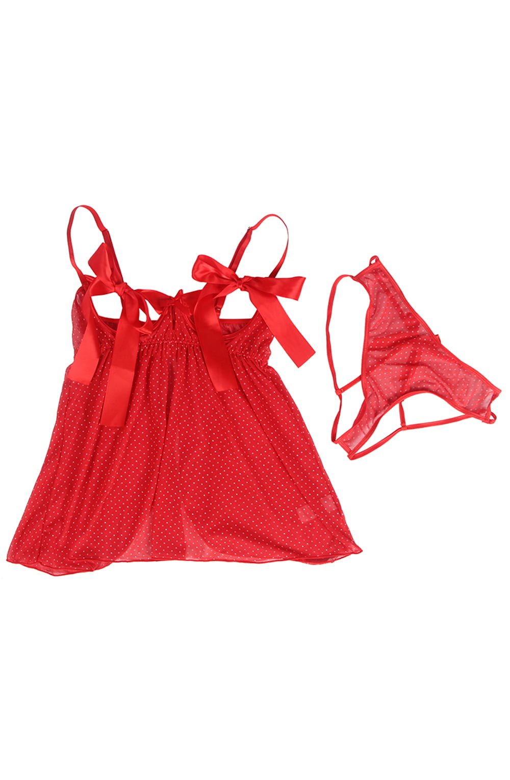 YesX YX841 Red Babydoll Set – Lingerie Sets, view 16 of 19