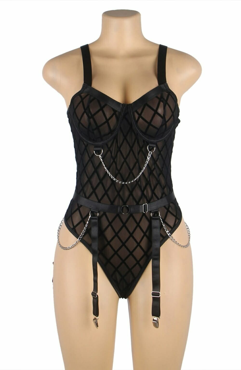 YesX YX846 Black Bodysuit – Bodies, view 14 of 19