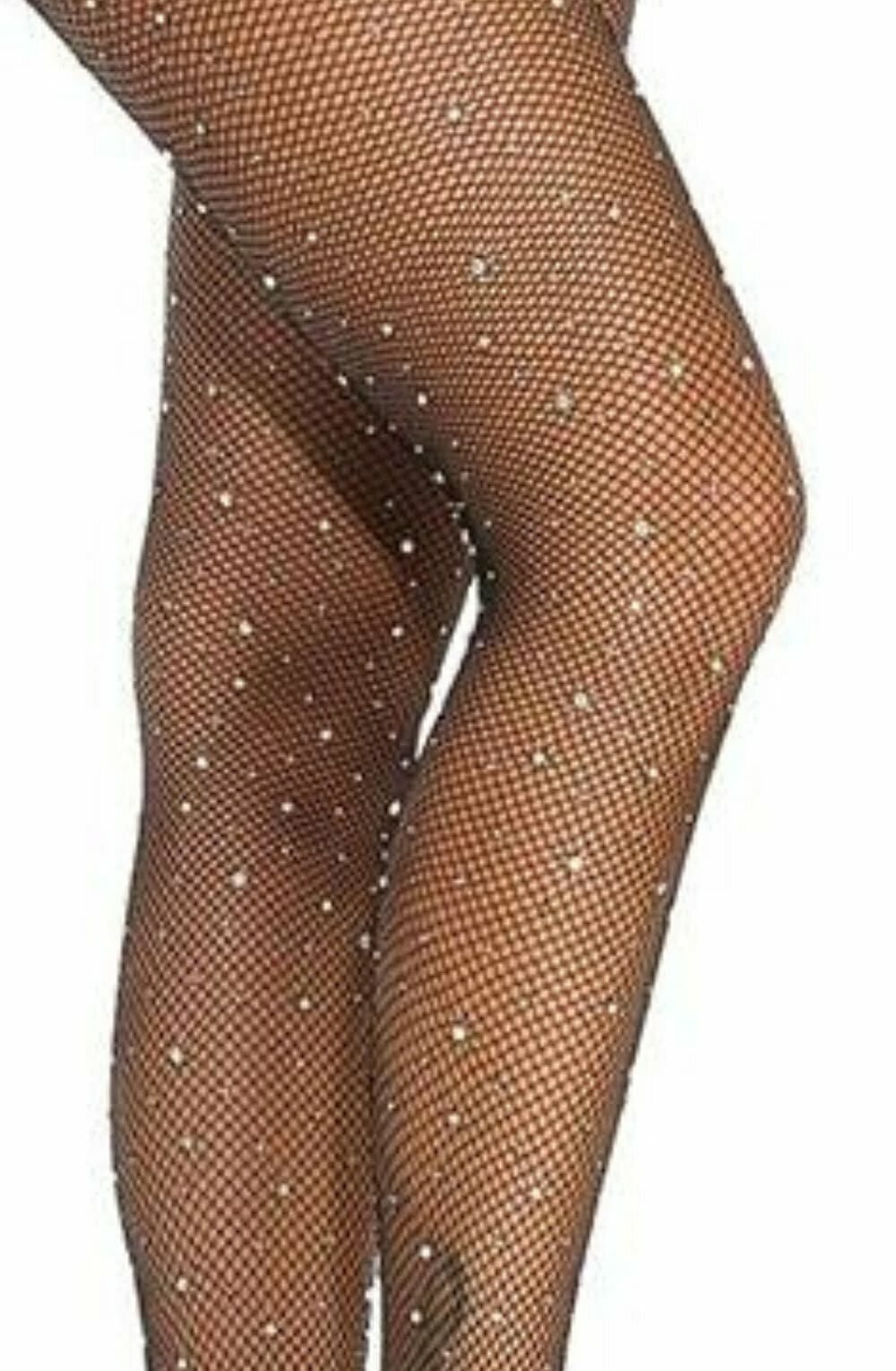 YesX YX850 Sparkly Fishnet Black – Hosiery, view 3 of 7