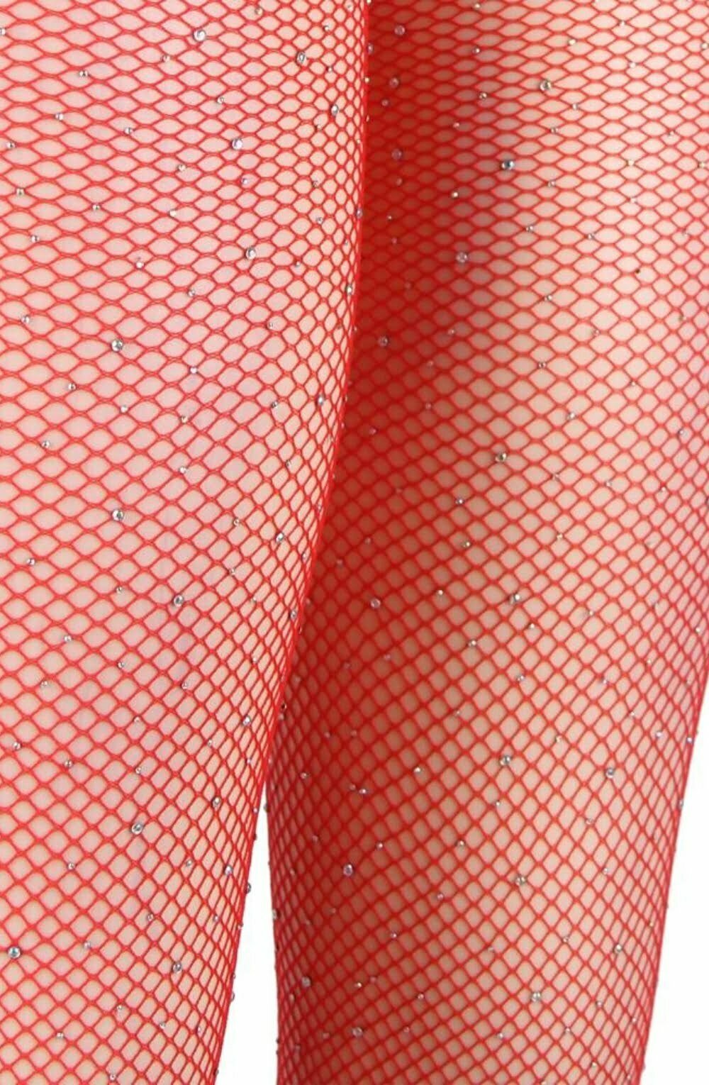 YesX YX852 Sparkly Fishnet Red – Hosiery, view 7 of 10
