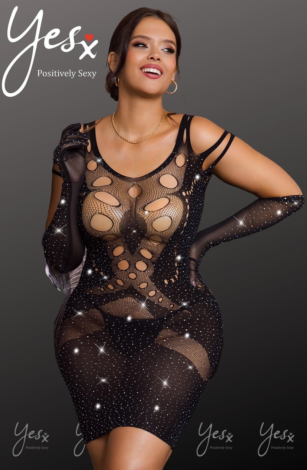 YesX YX853Q Sparkly Black Dress – Dresses, view 9 of 9