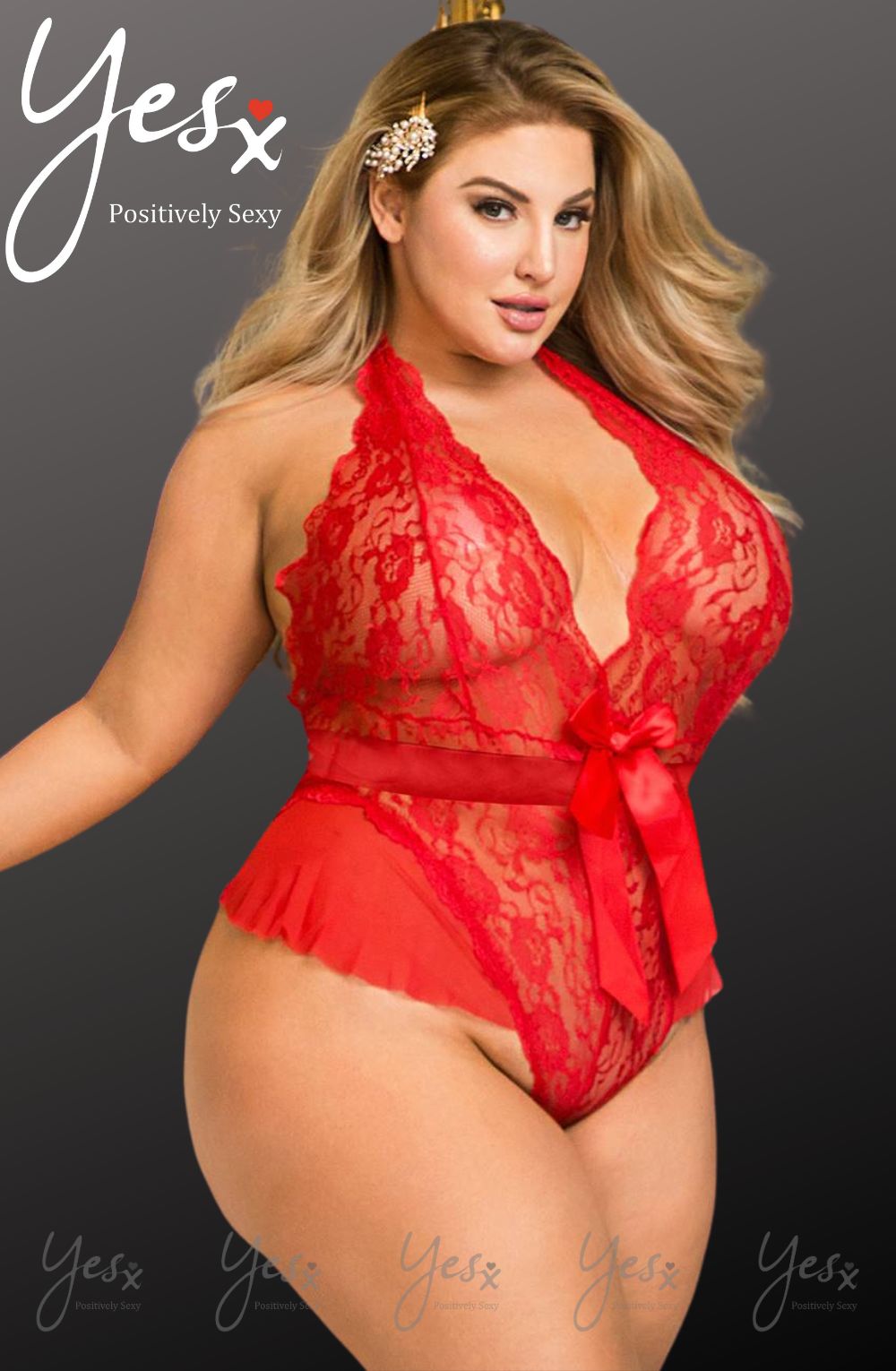 YesX YX856Q Hot Red Teddy – Bodies, view 7 of 10
