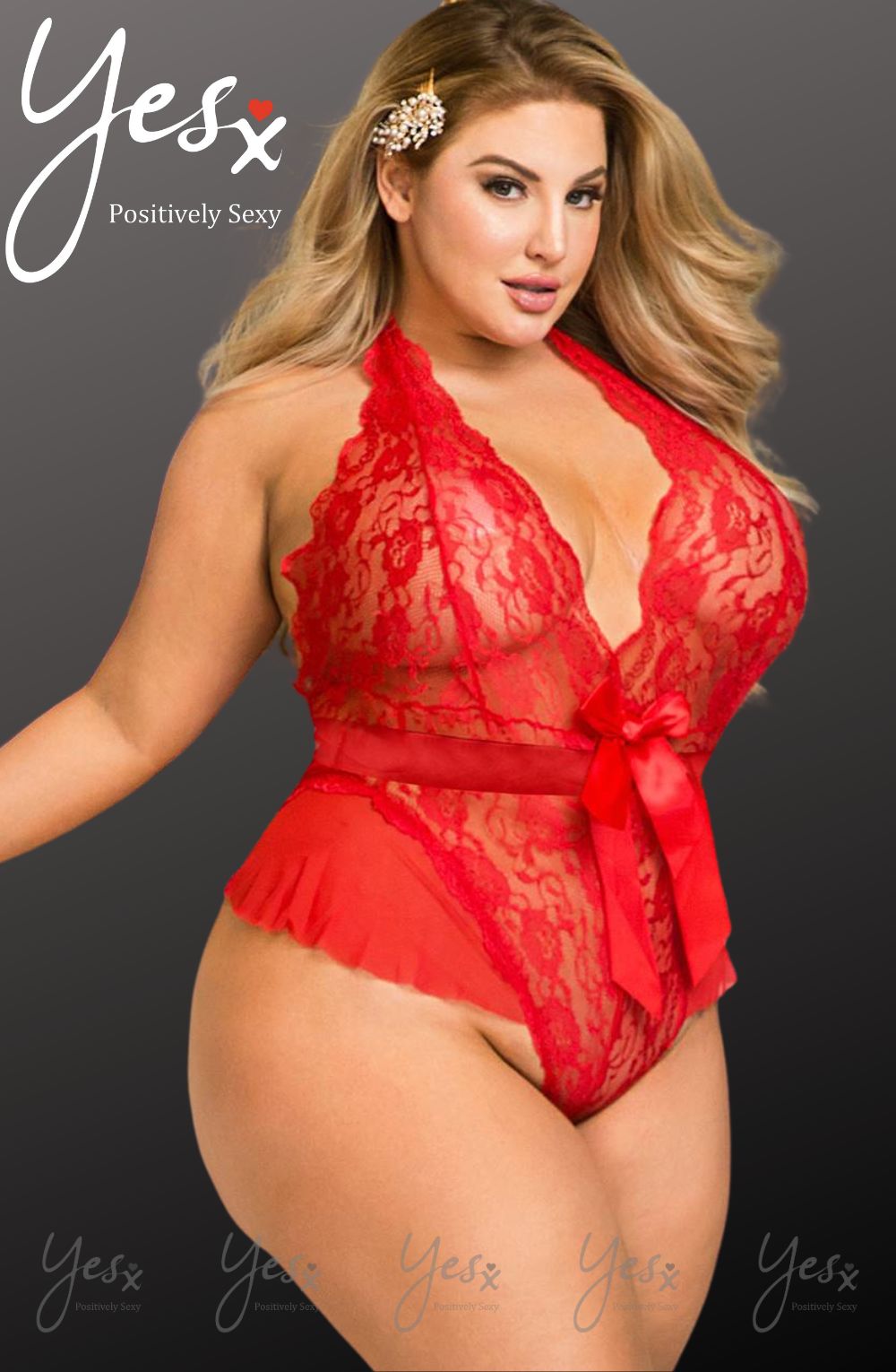 YesX YX856Q Hot Red Teddy – Bodies, view 8 of 10