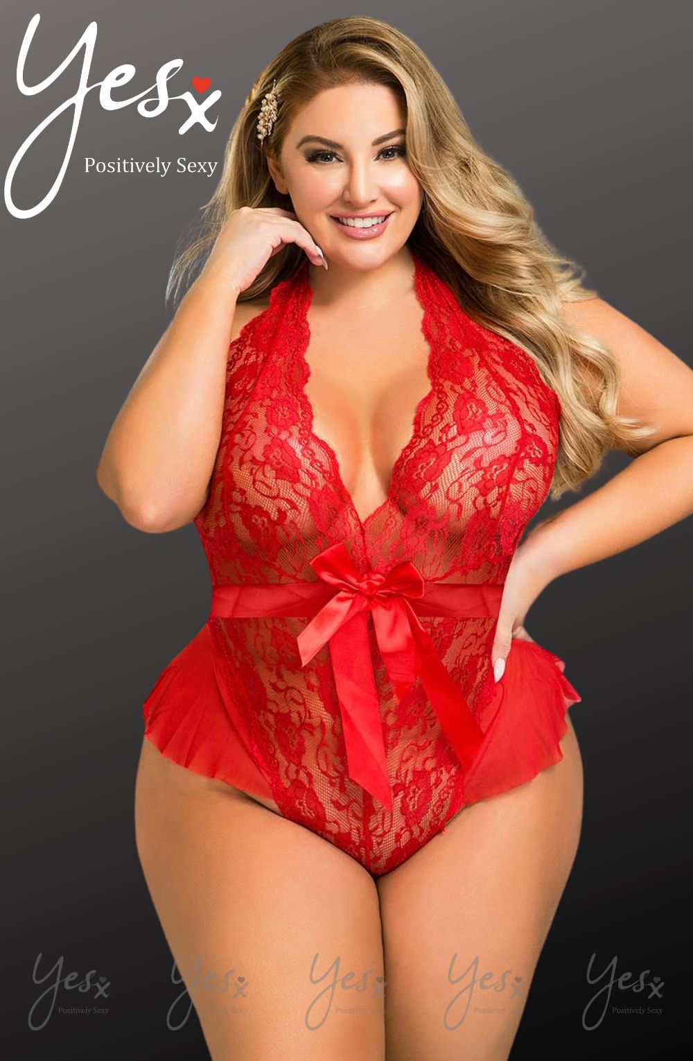 YesX YX856Q Hot Red Teddy – Bodies, view 10 of 10