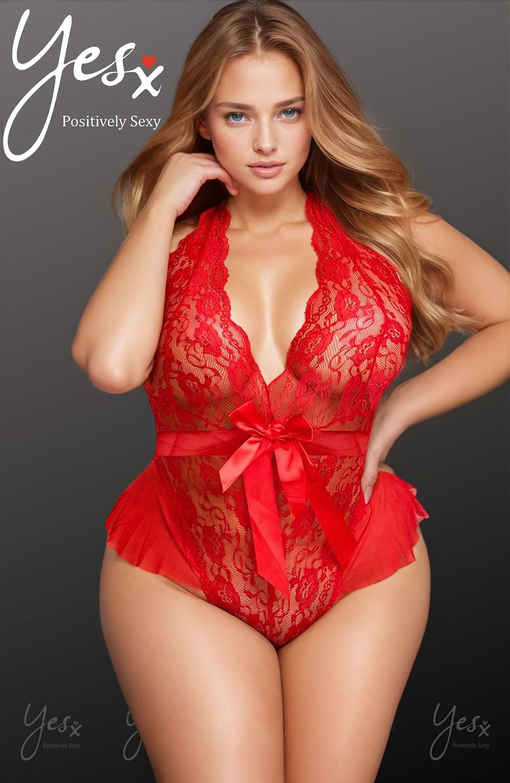 YesX YX856Q Hot Red Teddy – Bodies, view 1 of 10