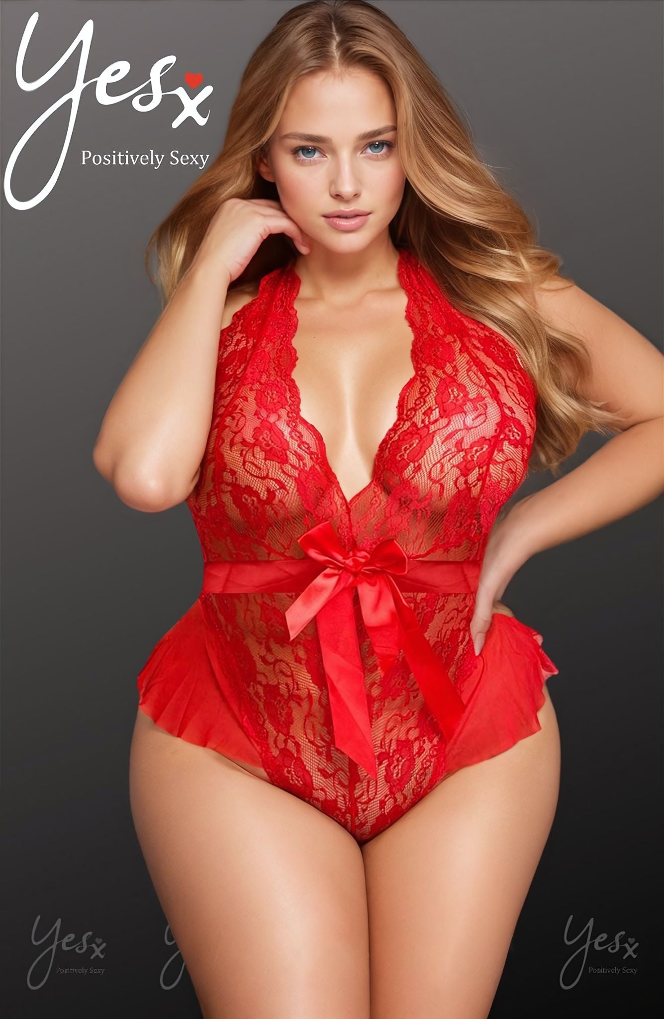 YesX YX856Q Hot Red Teddy – Bodies, view 1 of 10