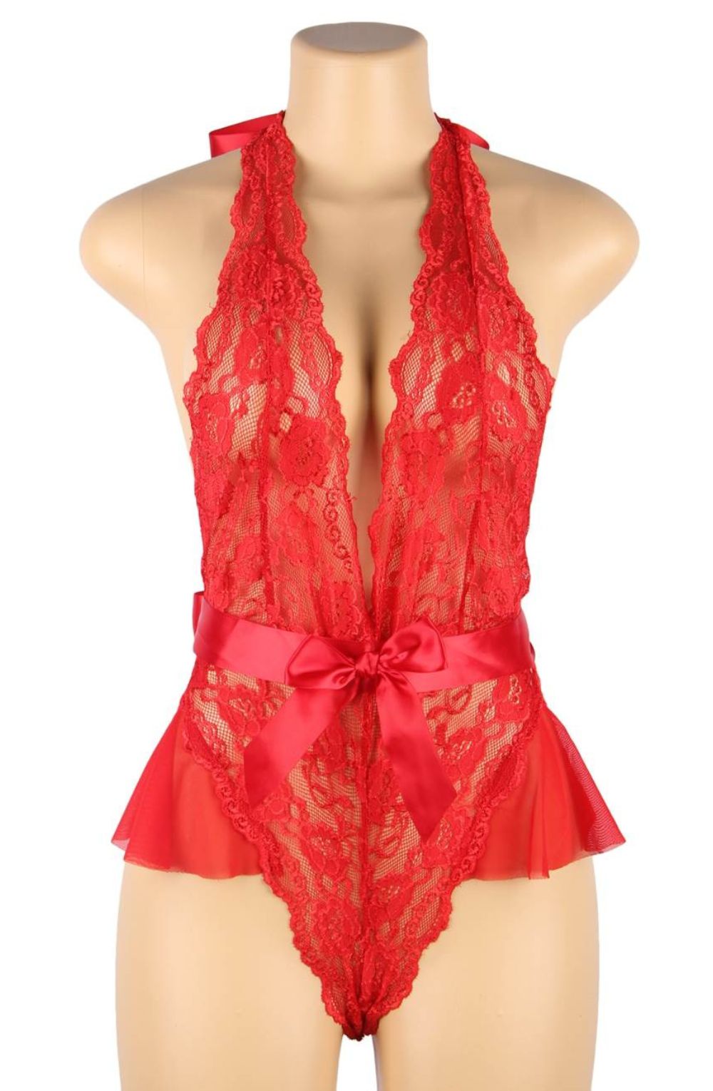 YesX YX856Q Hot Red Teddy – Bodies, view 3 of 10