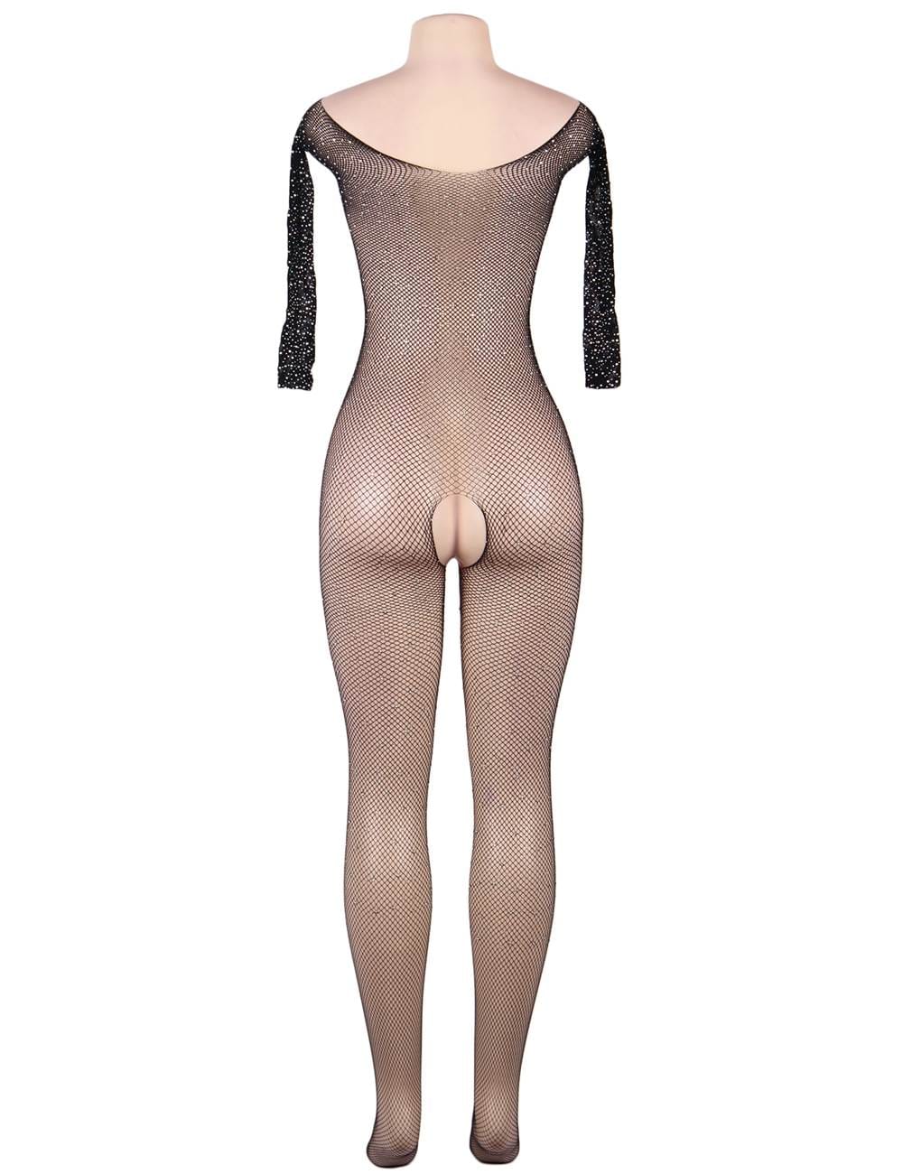 YesX YX864Q Fishnet Sparkly Bodystocking Up To 5XL – Bodystocking, view 2 of 7