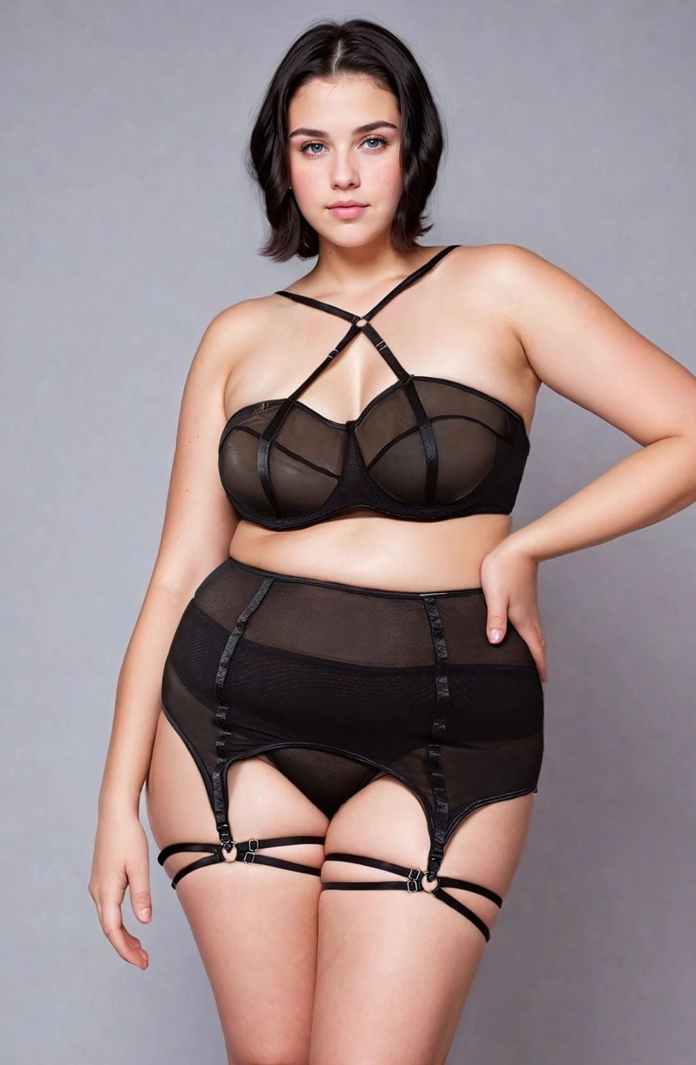 YesX YX868Q Three Piece Bra Set – Lingerie Sets, view 1 of 12