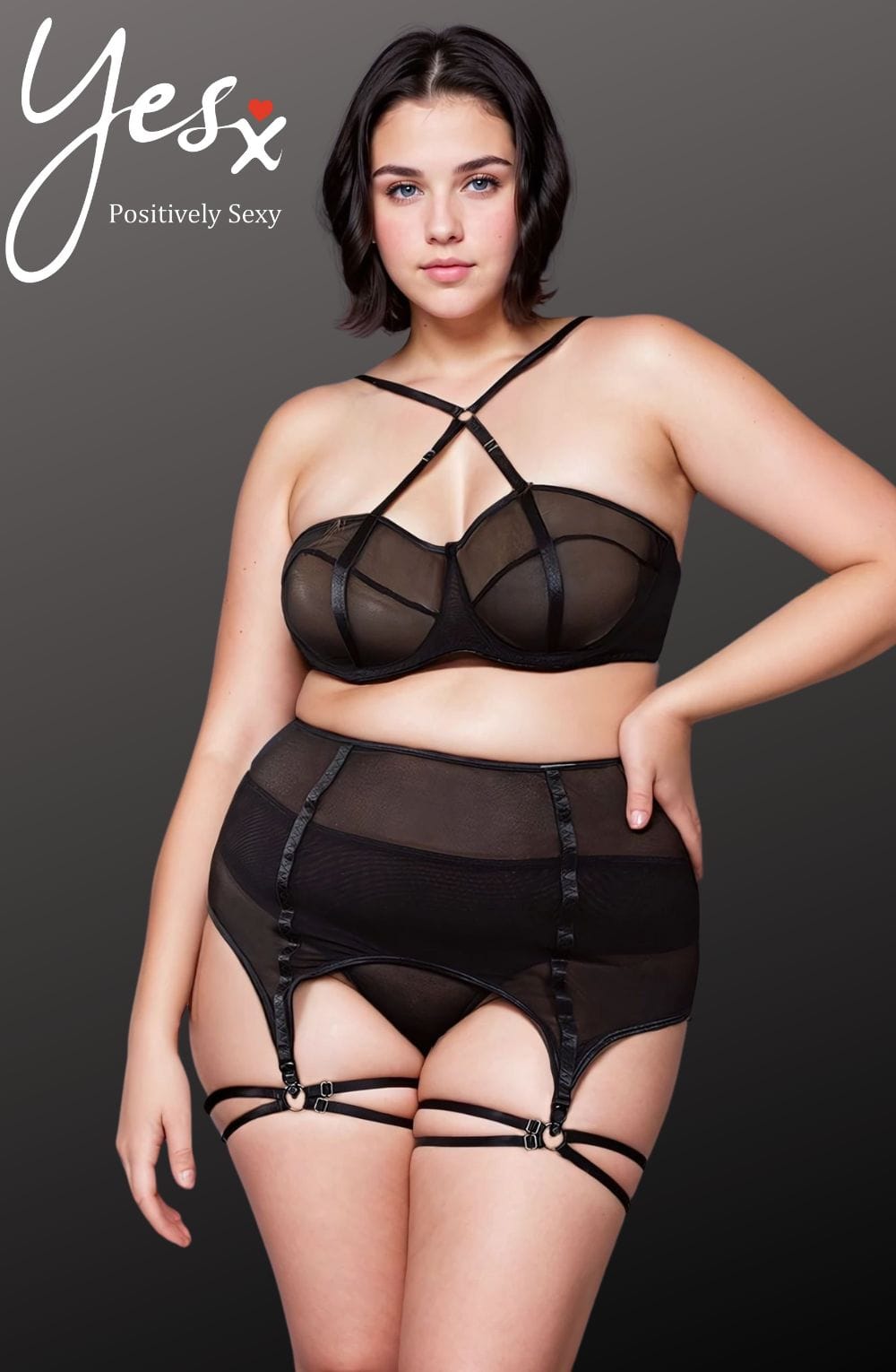 YesX YX868Q Three Piece Bra Set – Lingerie Sets, view 2 of 12