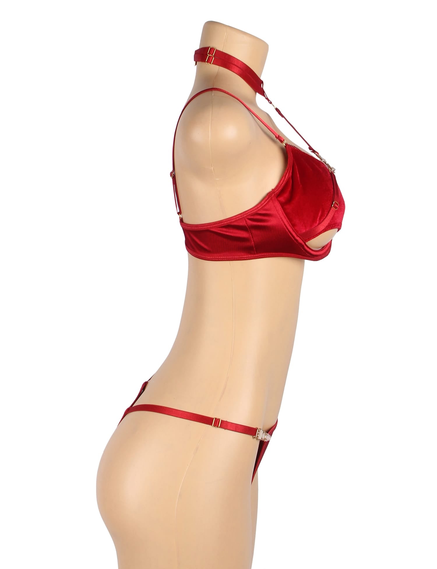 YesX YX872 Hollow Cut Halter Bra Set – Lingerie Sets, view 12 of 16
